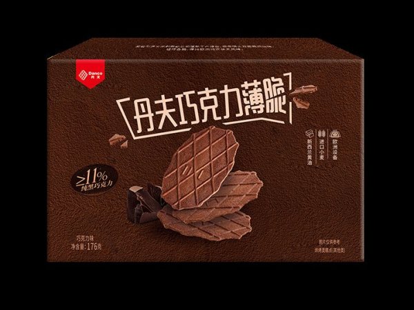 丹夫巧克力薄脆176g
