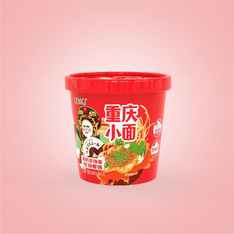 幸运小熊浓汤小面包装策划 图3