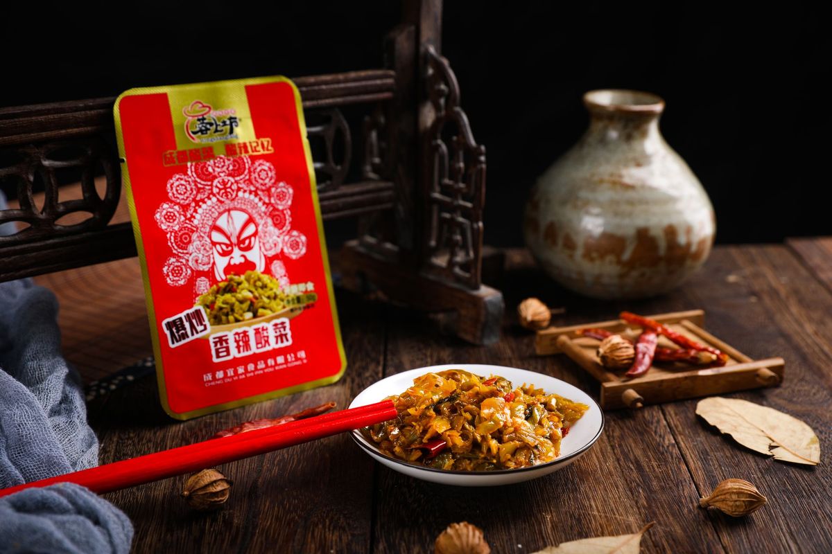蓉上坊爆炒香辣酸菜丝40g/50g 图2
