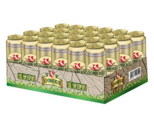 盛堡大麦黄啤500ml*24听