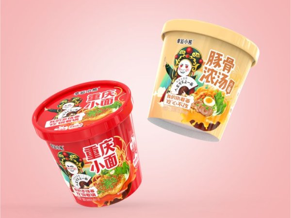 幸运小熊浓汤小面包装策划