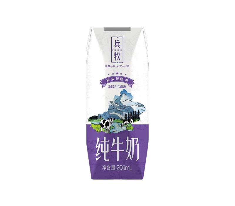 新疆兵牧淳美利乐钻纯牛奶 图2