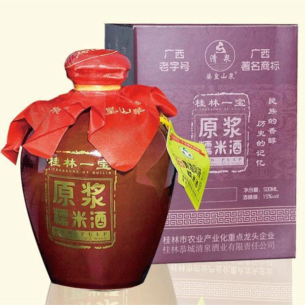 【百年清泉】原浆糯米甜酒 500ml瓶