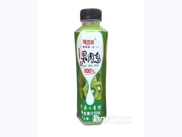 味优滋果肉多奇异+青柠500ml
