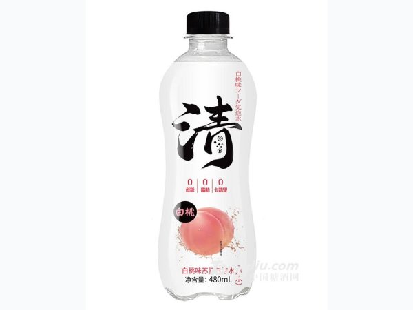 白桃味苏打气泡水480ml