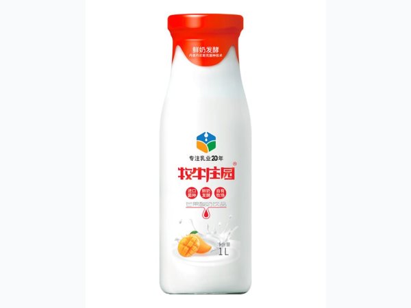 玻璃瓶芒果酸奶