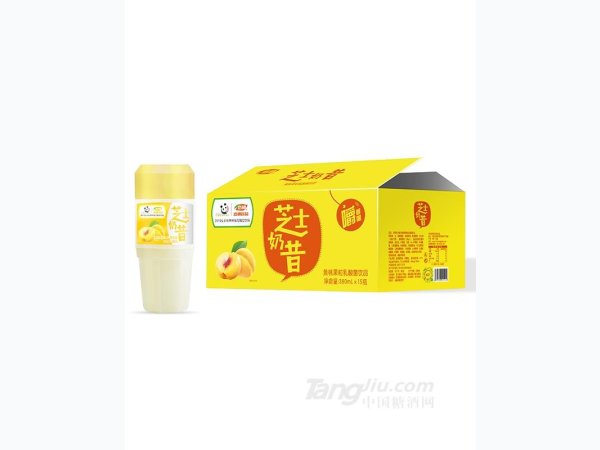 黄桃果粒芝士奶昔380ml
