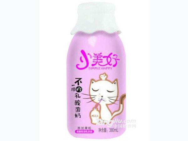 小美好乳酸菌奶+果粒380ml 图1