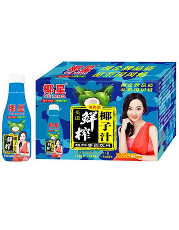 椰星头道鲜果肉椰子汁500gx15瓶