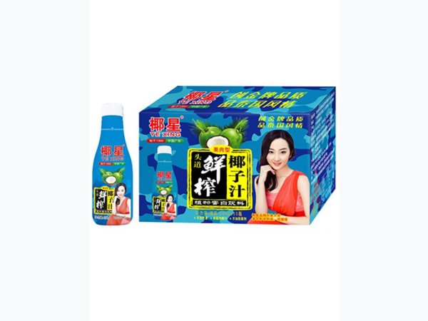 椰星头道鲜果肉椰子汁500gx15瓶