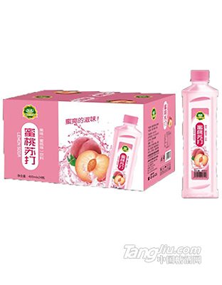 美果派蜜桃苏打果味饮料（400mlx24瓶）
