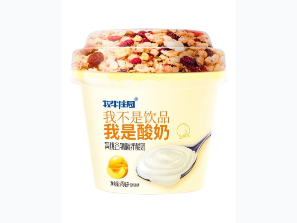 黄桃谷物嚼拌酸奶