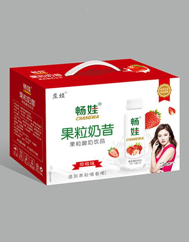 畅娃果粒酸奶饮品草莓味
