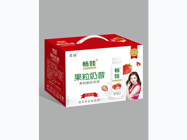 畅娃果粒酸奶饮品草莓味