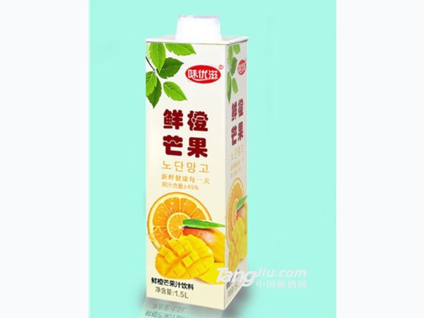 味优滋鲜橙芒果汁饮料 图1