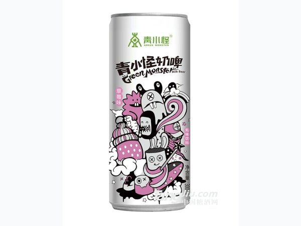 青小怪-草莓味奶啤300ml