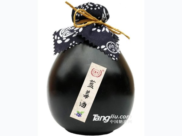 12&deg;黄氏蓝莓酒（黑坛）-500ml