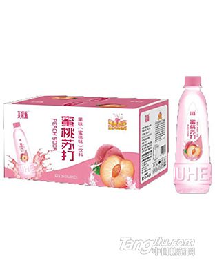 美果派蜜桃苏打果味饮料400mlx24瓶