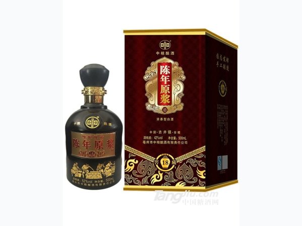 中粮酿酒陈年原浆浓香型白酒18年500Ml