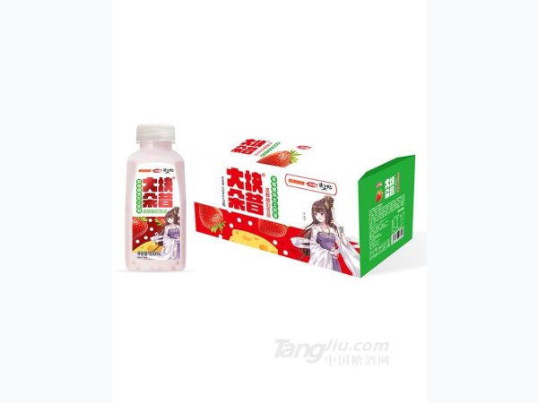大块朵昔-草莓爆珠芝士奶昔350ml
