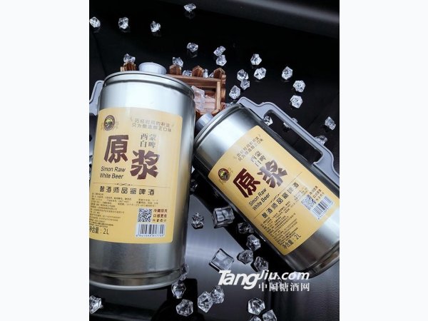 西蒙白啤原浆2升