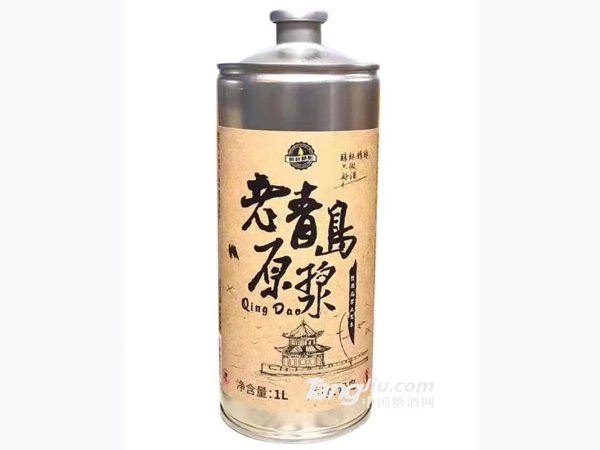 老青岛原浆1L 图1