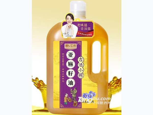 醇U工坊 古法小榨亚麻籽油 5L