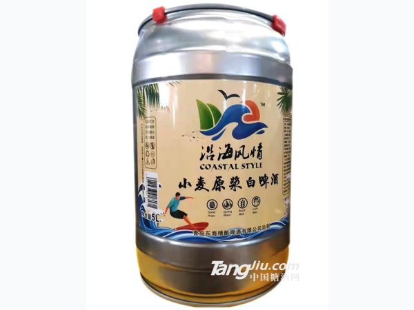 沿海风情原浆白啤酒5L