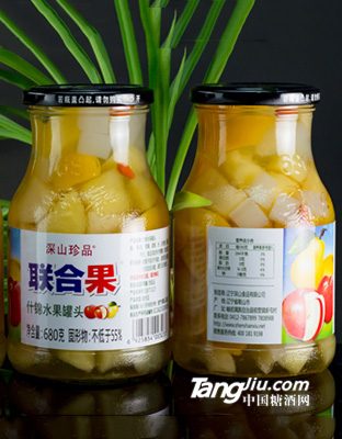 深山秀-联合果杂果罐头(6瓶_箱)-680克