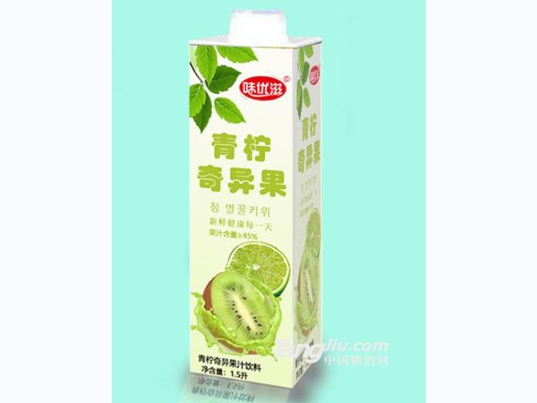 味优滋青柠奇异果汁饮料 图1