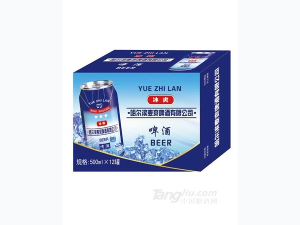 哈尔滨麦爽冰爽啤酒500ml&times;12罐