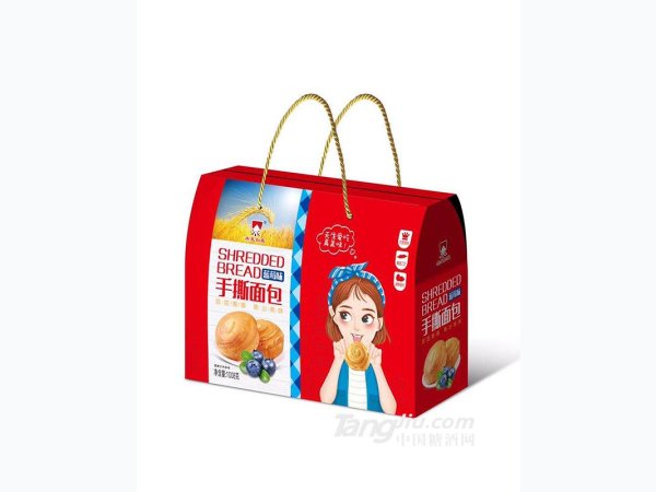 杰麦如家蓝莓味手撕面包