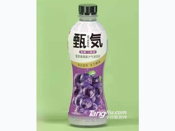 甄気夏黑葡萄果汁气泡饮料