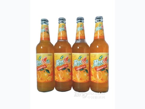 果然心动冰橙碳酸饮料