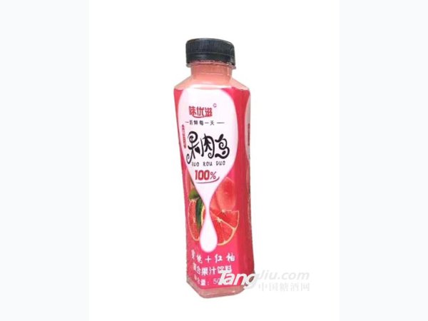 味优滋果肉多蜜桃+红柚500ml