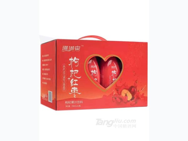 珊瑚泉枸杞红枣箱装350mlx12