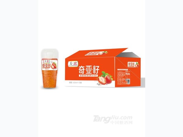 浩明420ml草莓奇亚籽