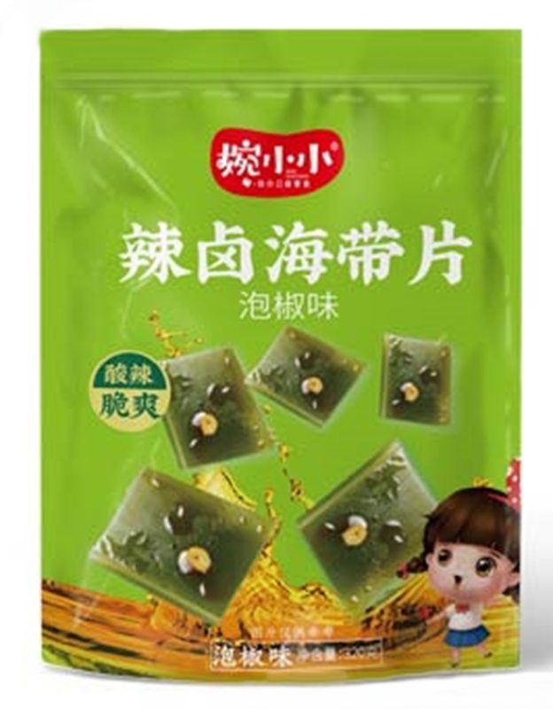 婉小小辣卤海带片泡椒味