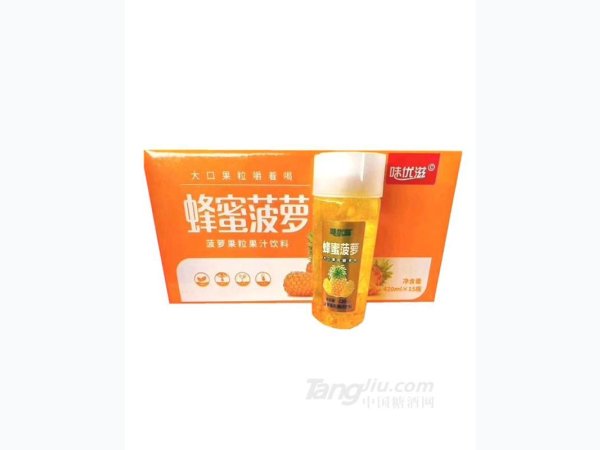 味优滋蜂蜜菠萝果粒果汁饮料