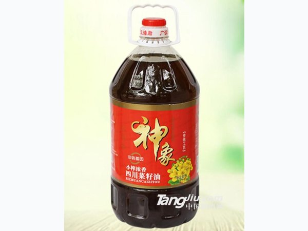 神象小榨浓香四川菜籽油-5L