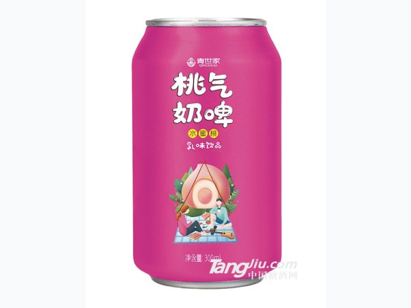 青世家-桃气奶啤水蜜桃味300ml