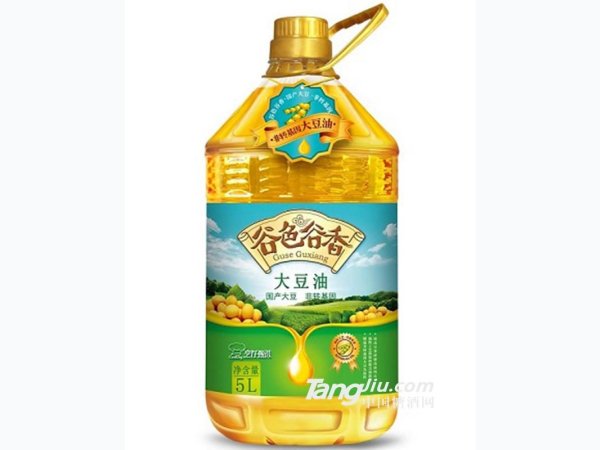 谷色谷香非转基因大豆油 5L