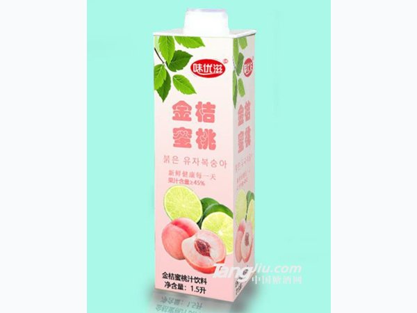 味优滋金桔蜜桃汁饮料