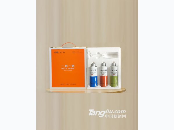 一米一酒三瓶原味桂花薄荷各一瓶酒杯一支