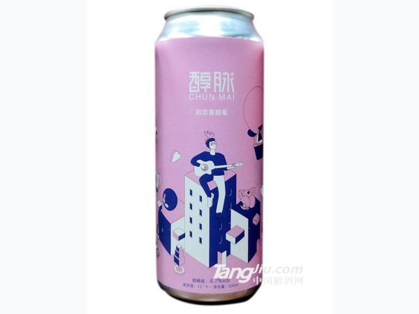 4.7&deg;醇脉初恋蔓越莓啤酒-500ml