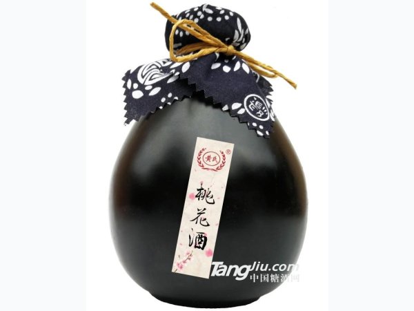 12&deg;黄氏桃花酒（黑坛）-500ml