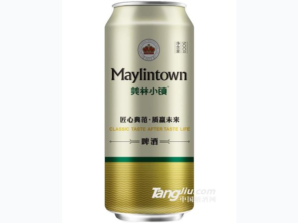 美林小镇啤酒500ML金罐包装
