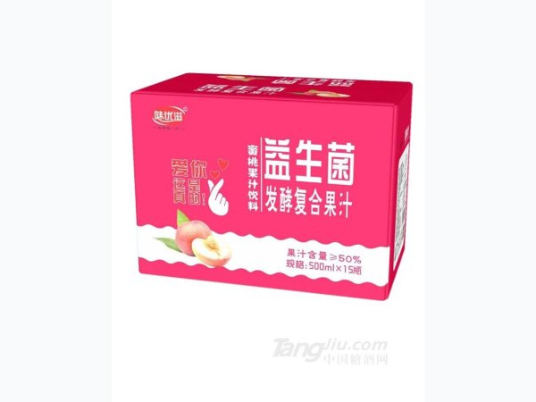 味优滋益生菌发酵蜜桃果汁饮料-箱