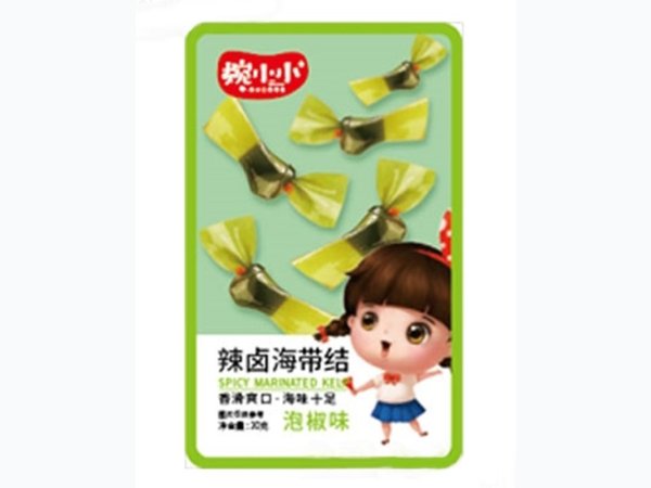 婉小小辣卤海带结泡椒味