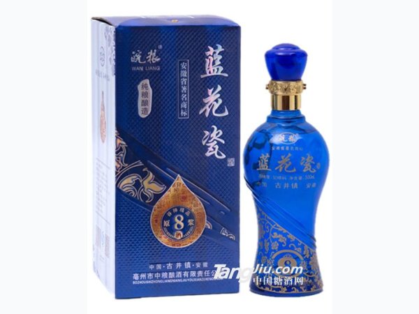 皖粮8年蓝花瓶
